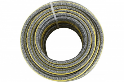 Шланг поливочный "КОБРА" ПВХ армированный, мягкий, 3-х слойный, серый, 2,5мм, D 3/4",25м, (шт.)