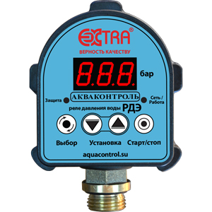 Реле давления воды электронное Extra Акваконтроль РДЭ G1/2" (1,5 кВт; G1/2"; 5%)