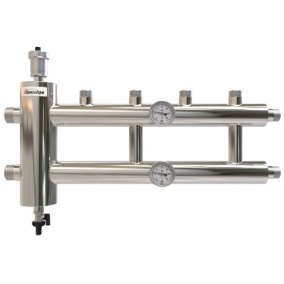 Гидрострелка + коллектор отопления из нержавеющей стали GSK 40-2.1