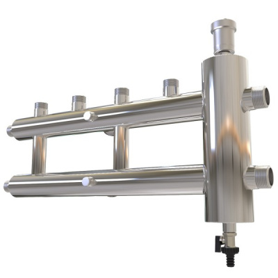 Гидрострелка + коллектор отопления из нержавеющей стали GSK 40-2.1