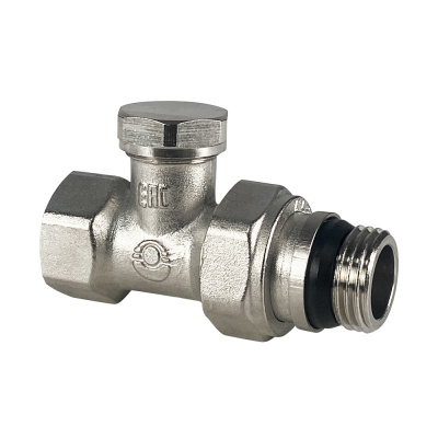 Клапан запорно балансировочный (на обратку), прямой 1/2" (с доп. уплотнением)