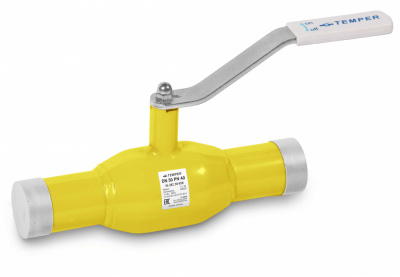 Кран шаровый (КШ) флан. для газа TEMPER DN25, PN40 (стандартный проход)