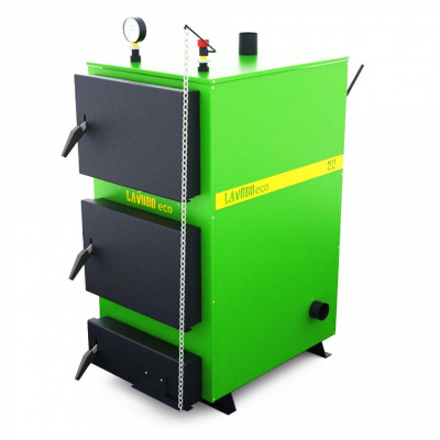 Котел твердотопливный (пиролизный) Lavoro К-16, (регулятор тяги) топка 50см