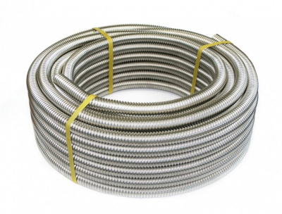 Труба гофр., нерж. сталь., неотожженая 25 (1 дюйм) Кофулсо