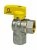 Кран шаровый для газа угловой 3/4" г/г d20 бабочка CTM